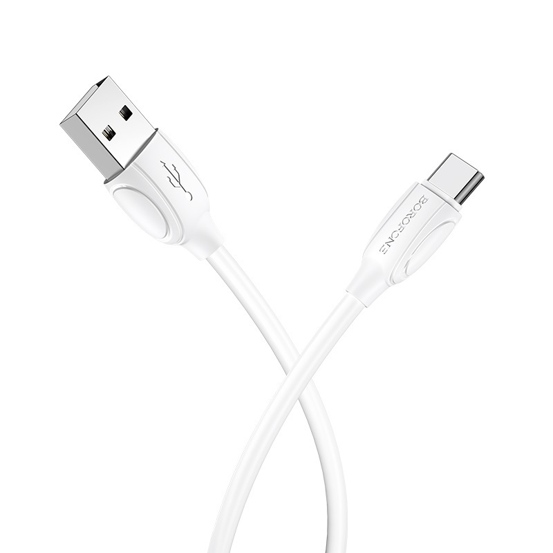USB kabelis BOROFONE BX19 Benefit type-C baltas 1m