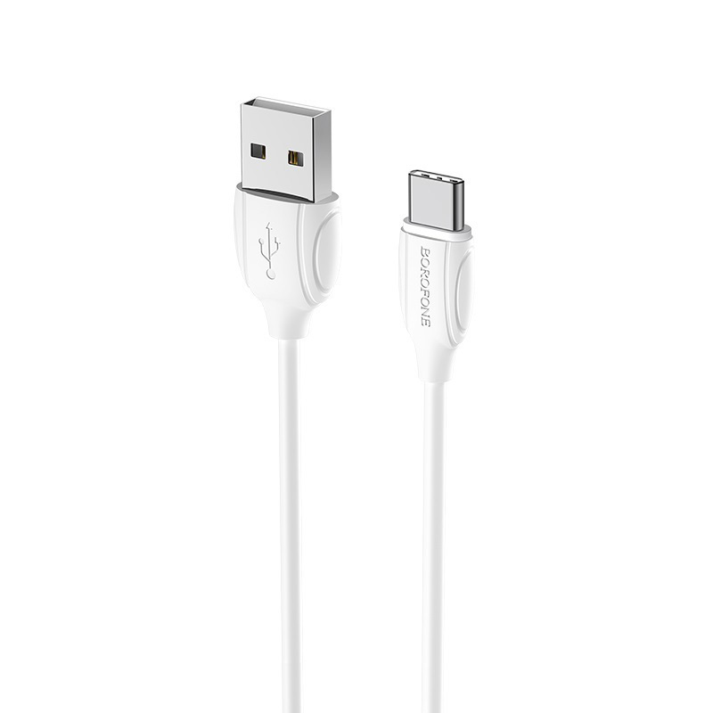 USB kabelis BOROFONE BX19 Benefit type-C baltas 1m