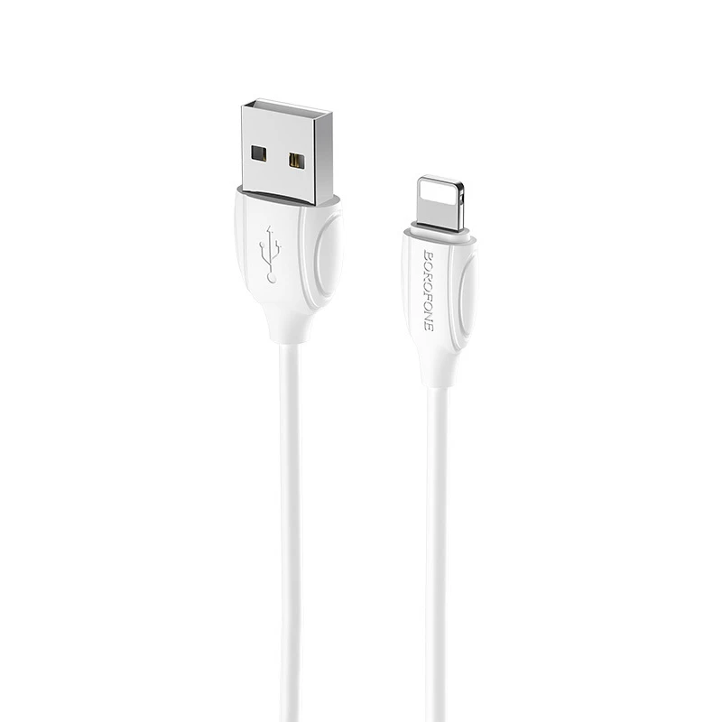 USB kabelis BOROFONE BX19 Benefit "lightning" baltas 1m