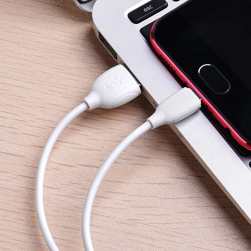 USB kabelis BOROFONE BX19 Benefit microUSB baltas 1m
