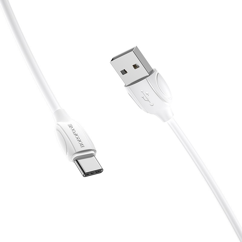 USB kabelis BOROFONE BX19 Benefit type-C baltas 1m