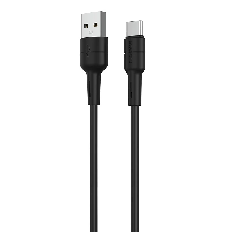 USB kabelis Borofone BX30 Type-C 1.0m silikoninis juodas