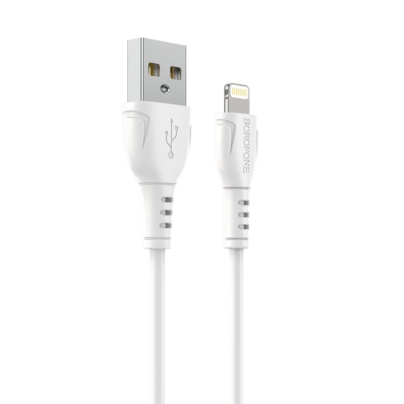Oem Borofone kabelis BX51 Triumph – USB į Lightning – 2,4A 1 metras baltos spalvos