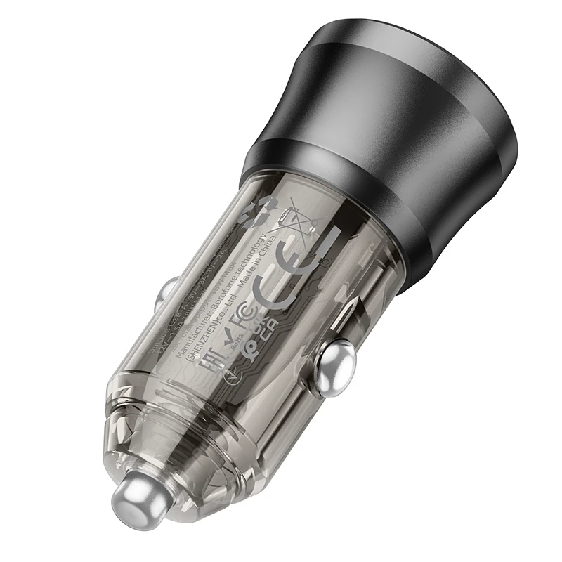 Borofone automobilinis įkroviklis BZ23 Noble - USB - QC 3.0 18W 3A juodos spalvos
