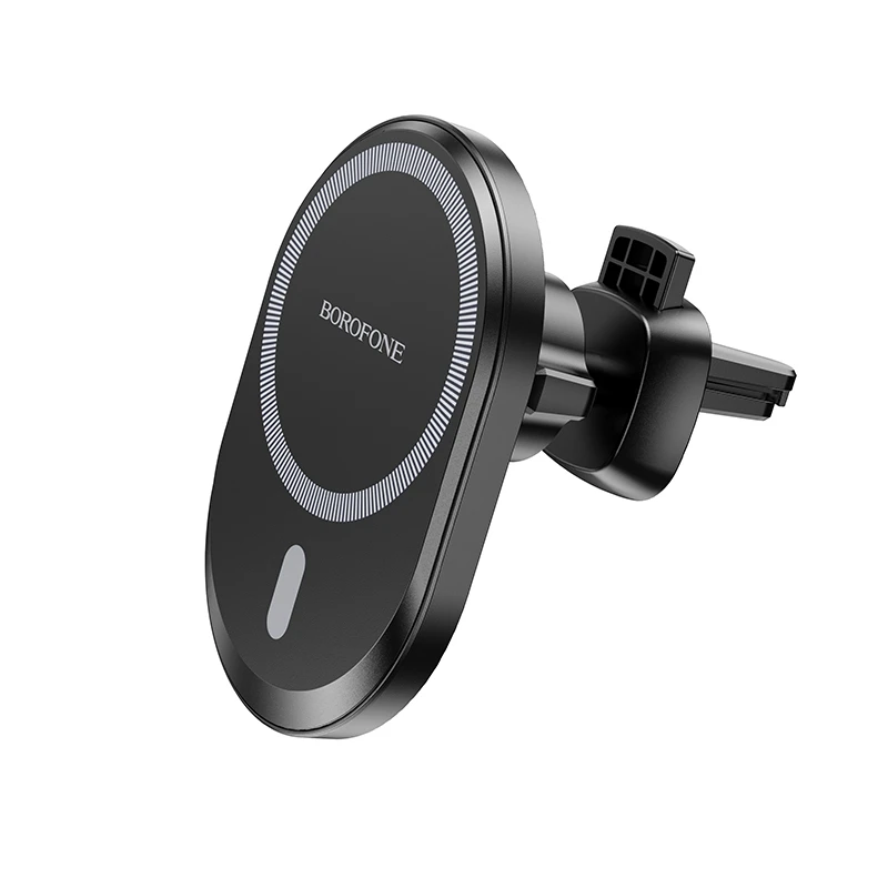 Automobilinis laikiklis-įkroviklis Borofone BH201 Magsafe 15W magnetinis, juodas