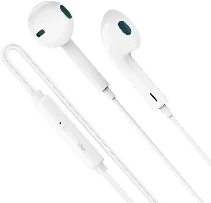 Oem Borofone ausinės BM100 Fuente su mikrofonu baltos spalvos