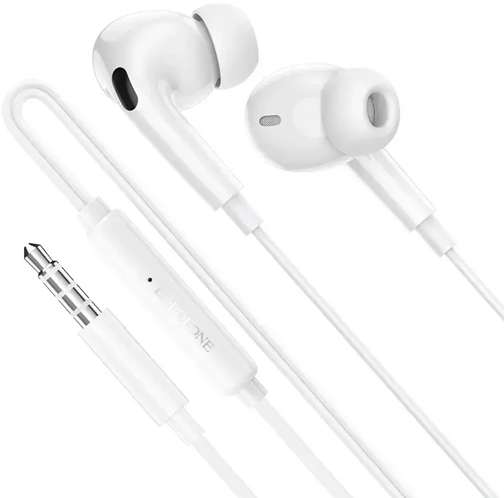 Oem Borofone ausinės BM100 Pro Fuente su mikrofonu baltos spalvos