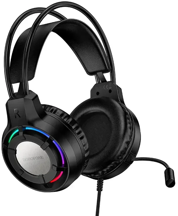 Oem Borofone ausinės BO112 Wave žaidimams su mikrofonu juodos spalvos