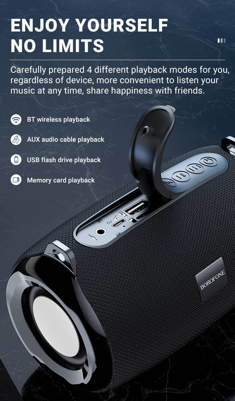Oem Borofone Nešiojama kolonėlė Bluetooth BR4 Horizon turquoise ...