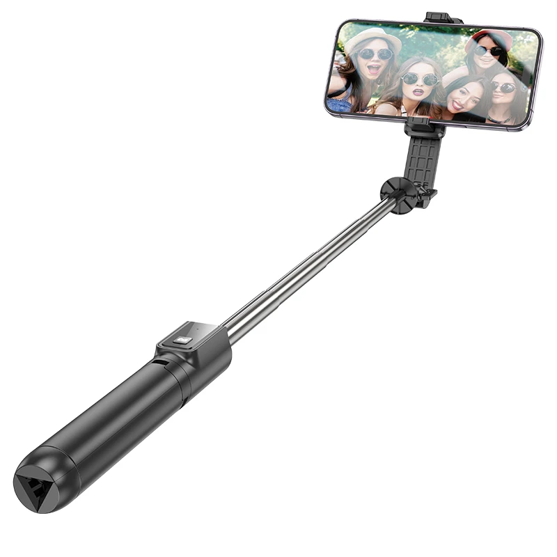 Borofone Asmenukių lazda BY11 Happy bluetooth su tripod and nuotoliniu valdymu juodos spalvos