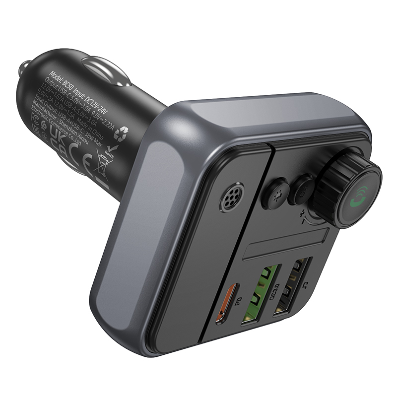 FM bangų moduliatorius Borofone BC50 PD20W+QC3.0