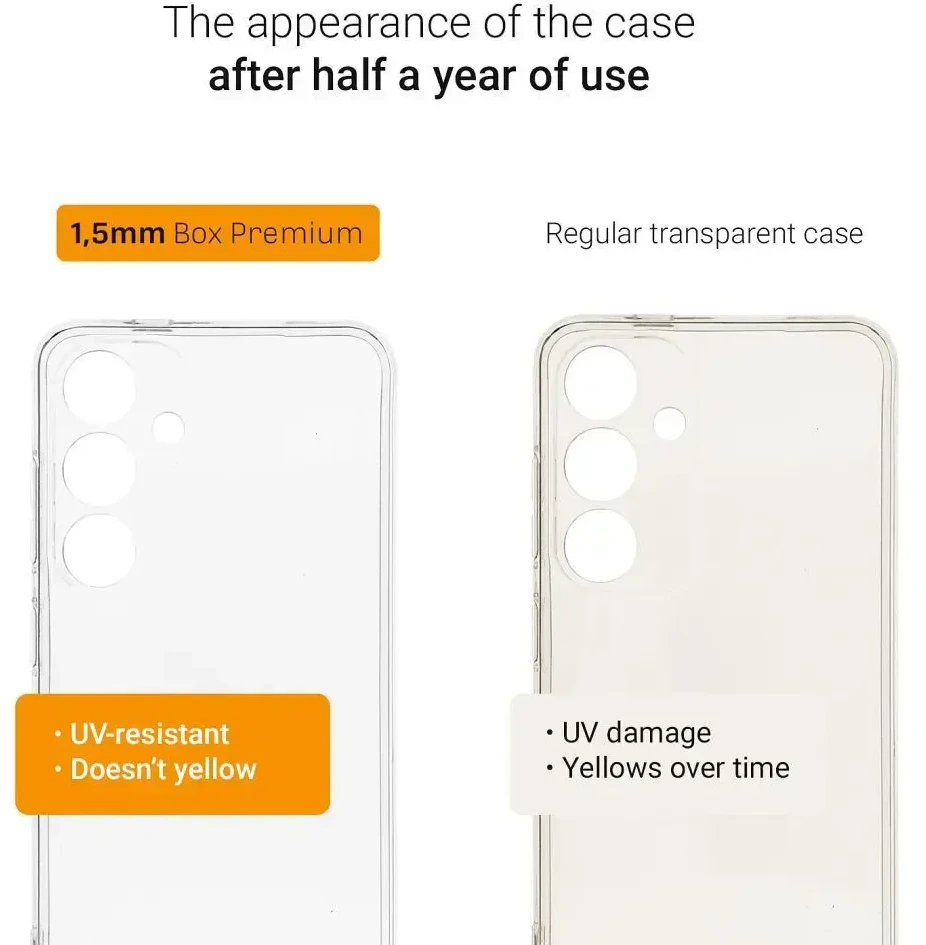 Oem Dėklas na Samsung A35 Box Premium 1,5 mm juoda trasparentne