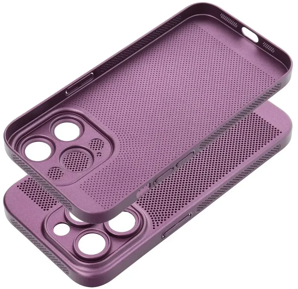 OEM dėklas, skirtas iPhone 17 Pro Max / 18 Pro Max (žemas kameros kraštas) Breezy violetinė