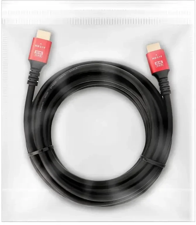 Baseus OEM kabelis HDMI 2.1 kabelis 8K 60Hz / 4K 120Hz – itin didelis greitis, HDR, eARC, VRR, 48Gbps 5 m juodas