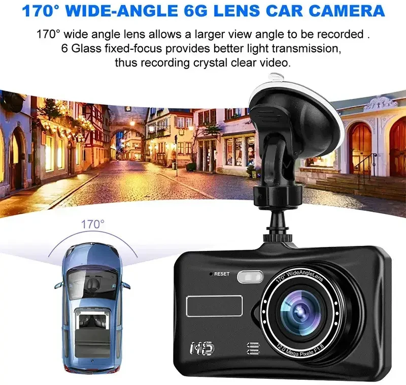 Oem Topt Automobilinis vaizdo registratorius DVR-03 4,0 coliai + galinio vaizdo kamera