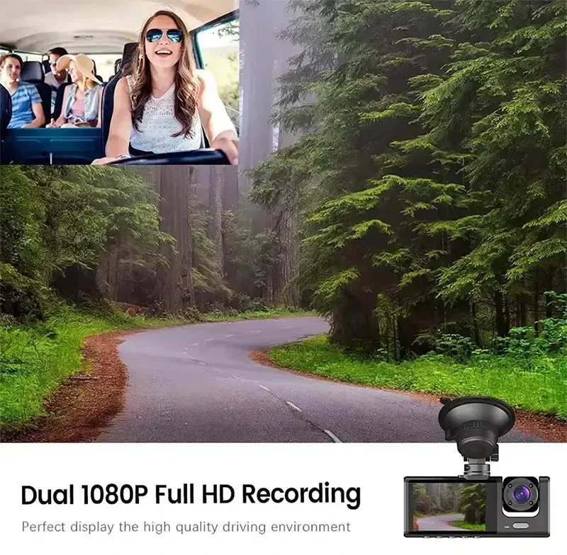 Oem Topt Automobilinis vaizdo registratorius DVR-06 2,0 coliai + galinio vaizdo kamera
