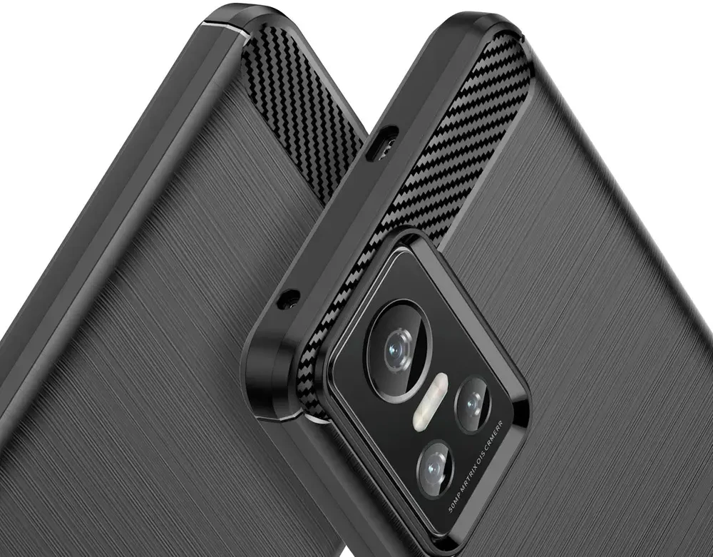 Hurtel Carbon dėklas skirtas Realme GT Neo 3, juodas