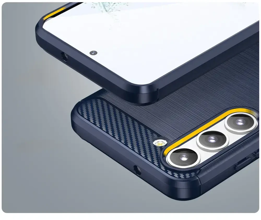 Hurtel Carbon dėklas skirtas Samsung Galaxy S23 +, mėlynas