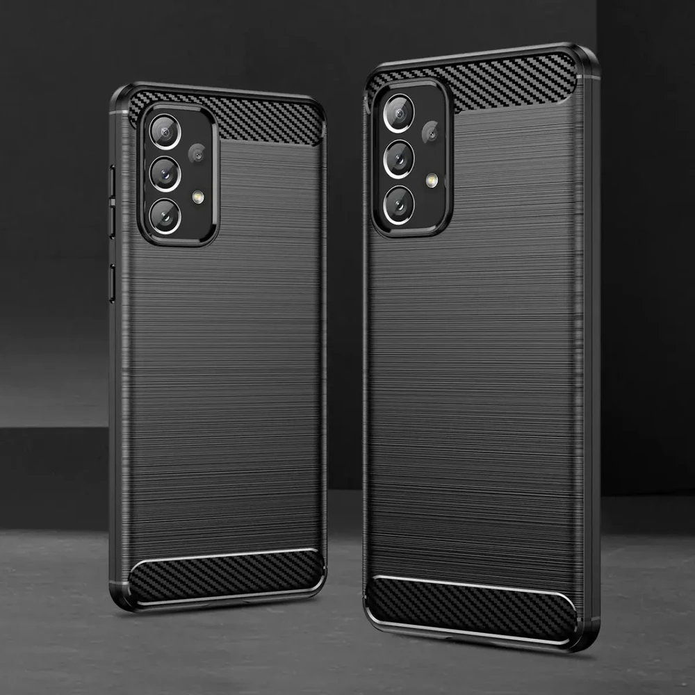 Hurtel Carbon dėklas skirtas Samsung Galaxy A73, juodas