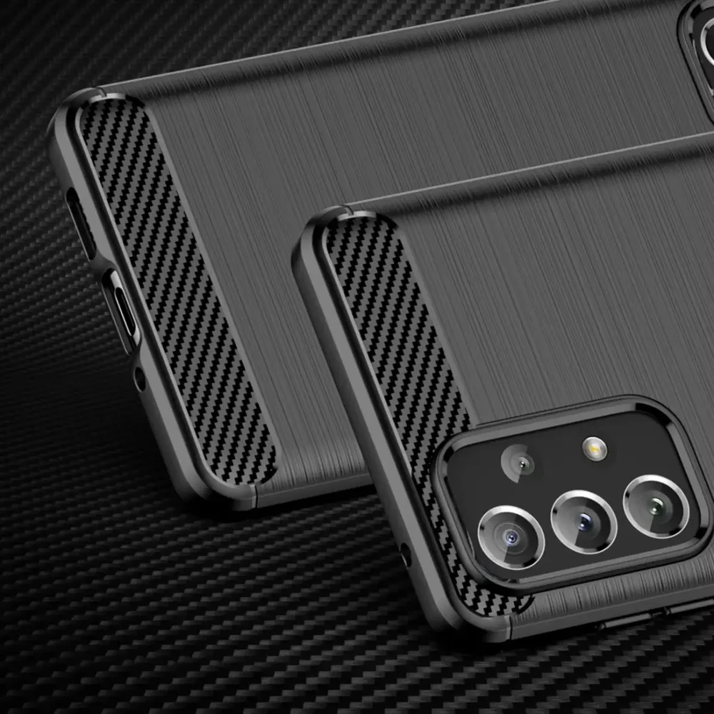 Hurtel Carbon dėklas skirtas Samsung Galaxy A73, juodas