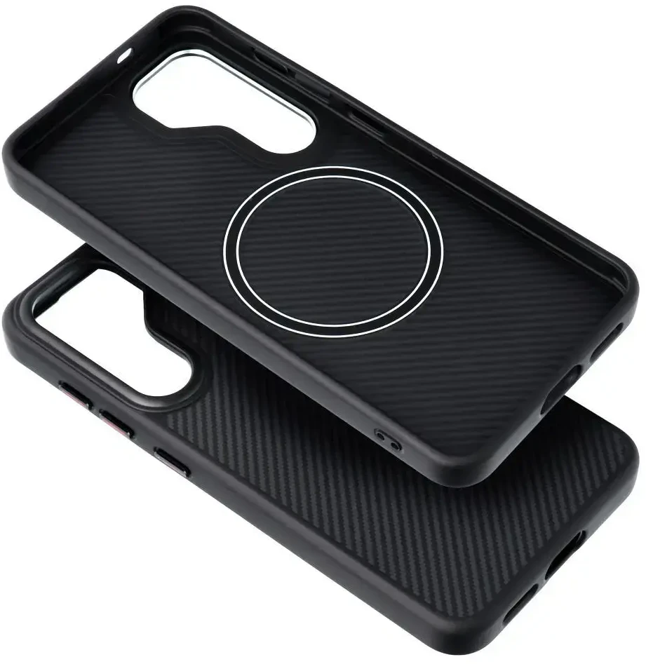 Oem Dėklas na Samsung S26 ULTRA Carbon Elite Mag Cover zgodne su MagSafe juoda
