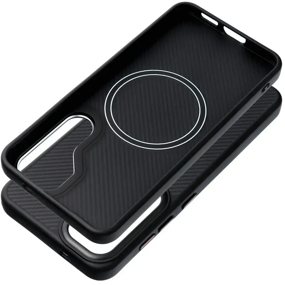 Oem Dėklas na Samsung S26 ULTRA Carbon Elite Mag Cover zgodne su MagSafe juoda