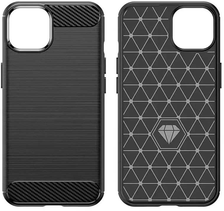 Hurtel Carbon dėklas skirtas iPhone 14, mėlynas