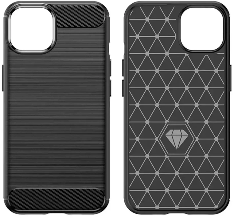 Hurtel Carbon dėklas skirtas iPhone 14, mėlynas