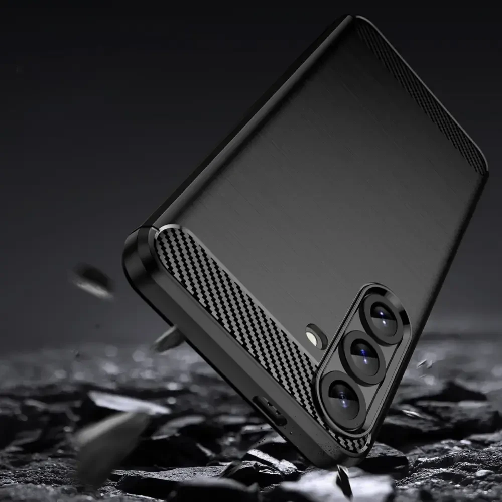 Hurtel Carbon dėklas skirtas Samsung Galaxy S26 Ultra – juodos spalvos