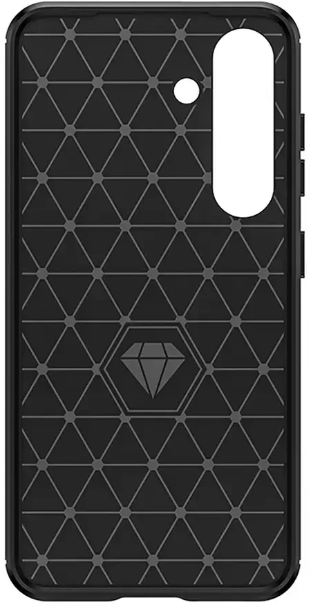 Hurtel Carbon dėklas skirtas Samsung Galaxy S25 Edge – juodos spalvos