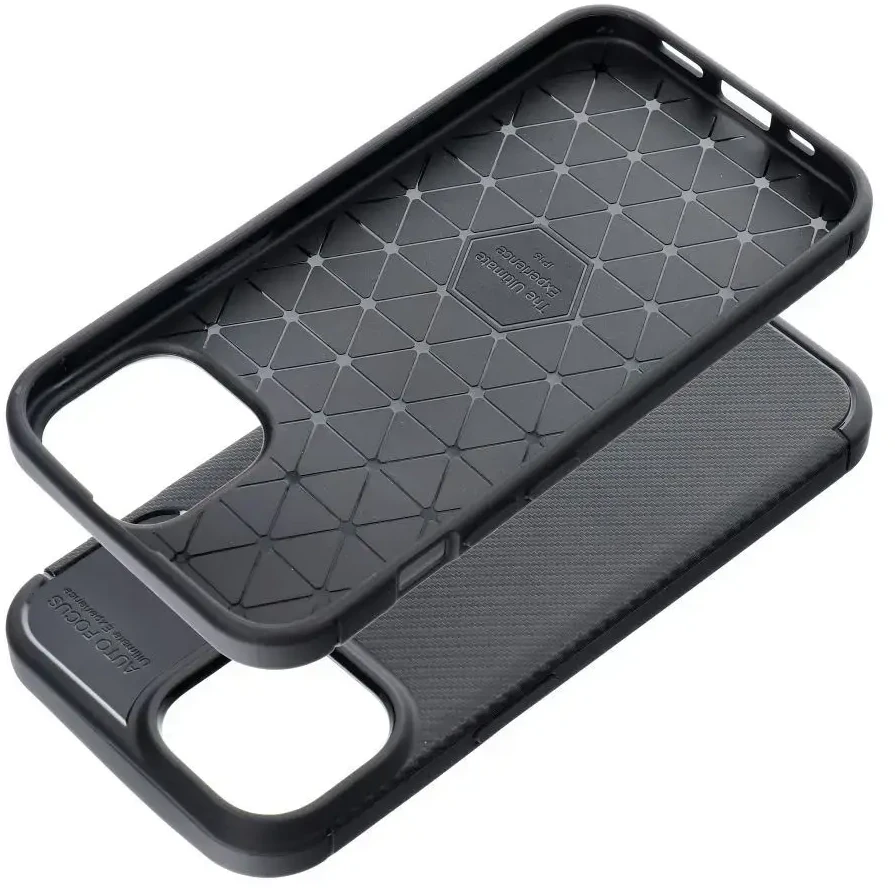 Dėklas Oem Case for iPhone 15 Carbon Premium juodas