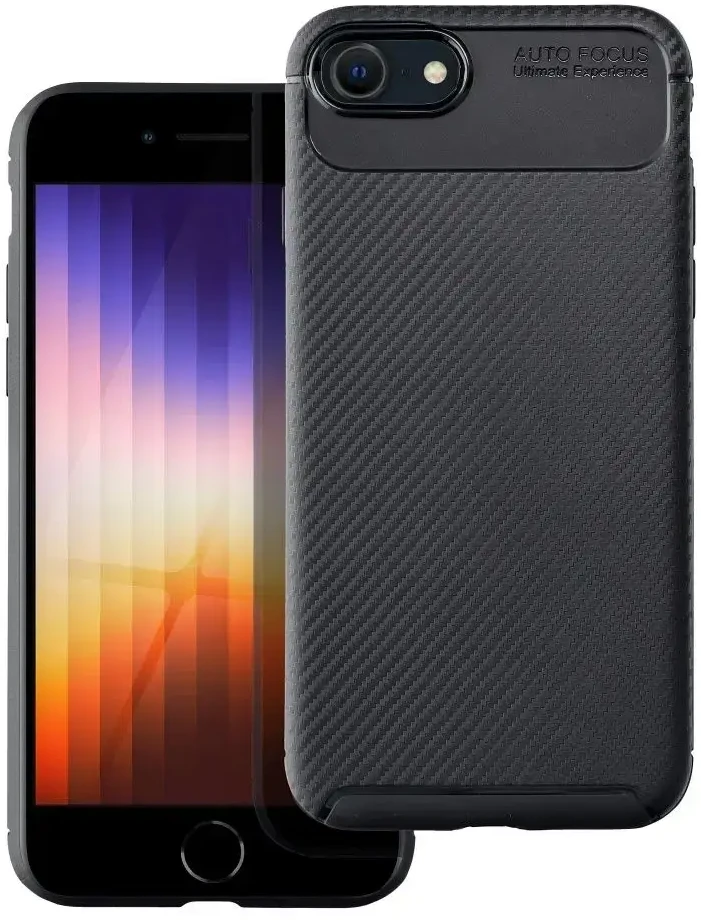 OEM dėklas iPhone 7 / 8 / SE 2020 / SE 2022 Carbon Premium juodas