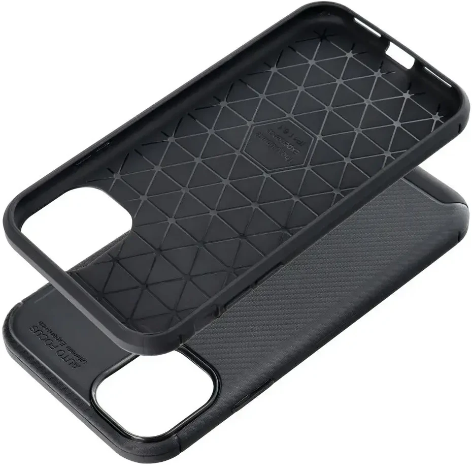 OEM dėklas iPhone 11 Carbon Premium juodas