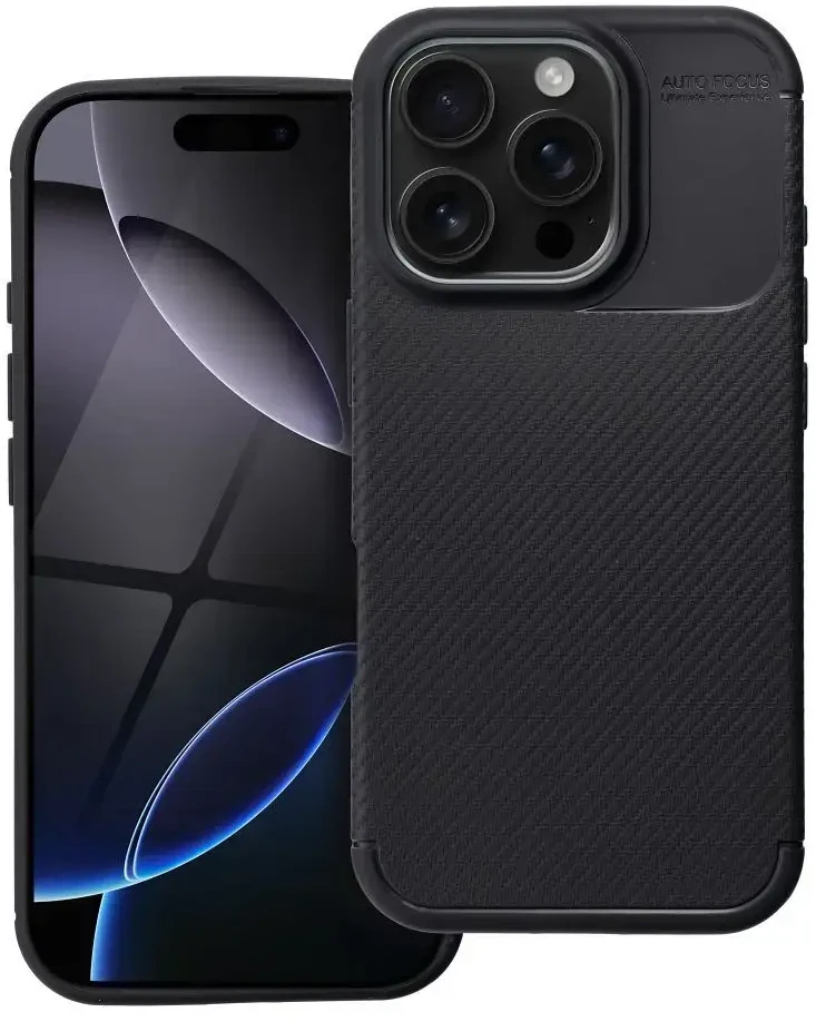 Dėklas Oem Case for iPhone 16 PRO Carbon Premium juodas