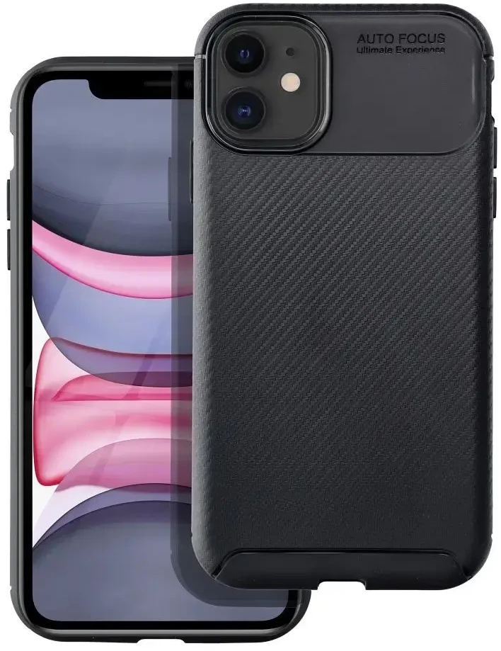 OEM dėklas iPhone 11 Carbon Premium juodas