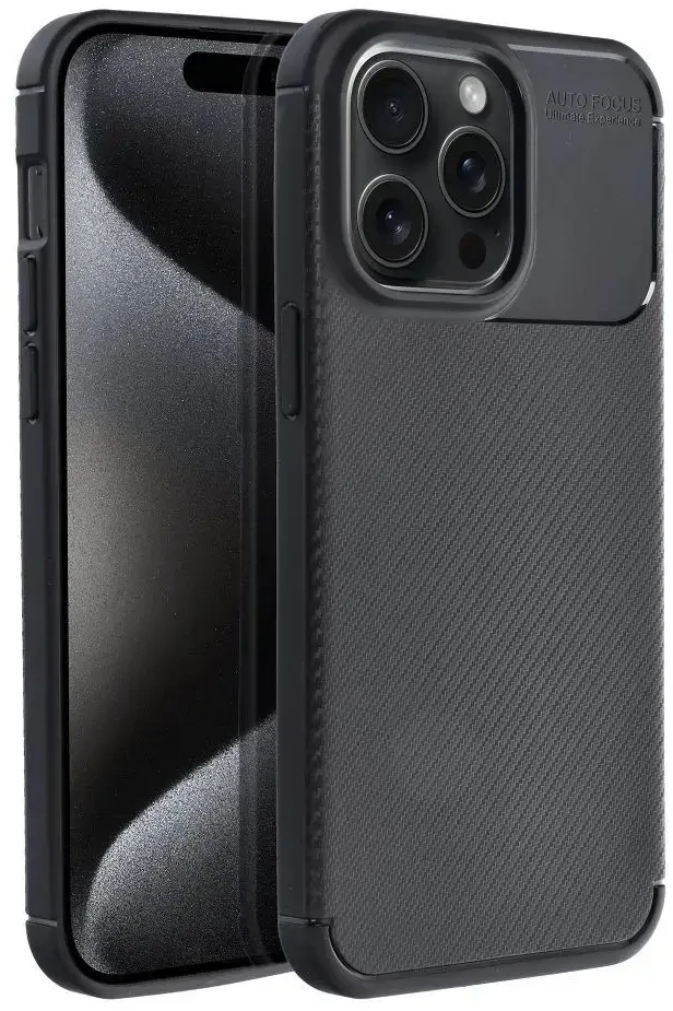 Dėklas Oem Case for iPhone 15 PRO MAX Carbon Premium juodas