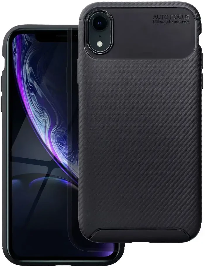 Dėklas Oem Case for iPhone XR Carbon Premium juodas