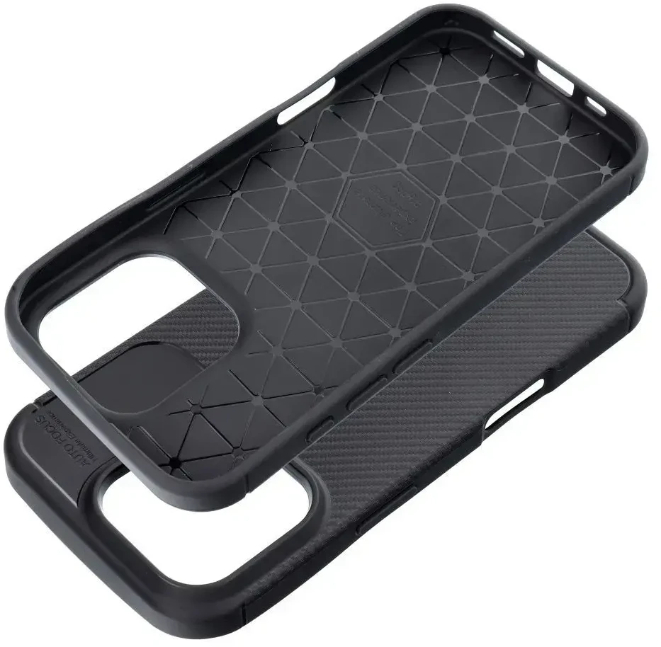 Dėklas Oem Case for iPhone 16 PRO Carbon Premium juodas