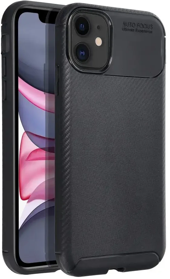 OEM dėklas iPhone 11 Carbon Premium juodas