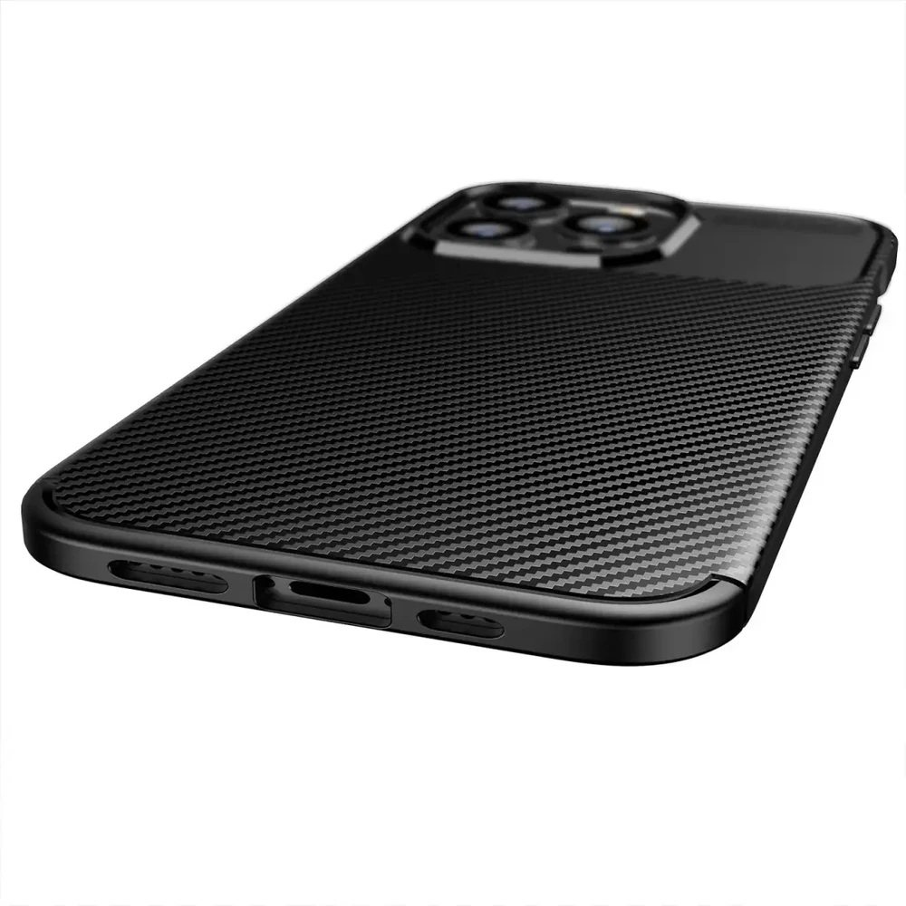 Oem Dėklas CARBON PREMIUM skirtas Samsung Galaxy A32 LTE ( 4G ) juodos spalvos