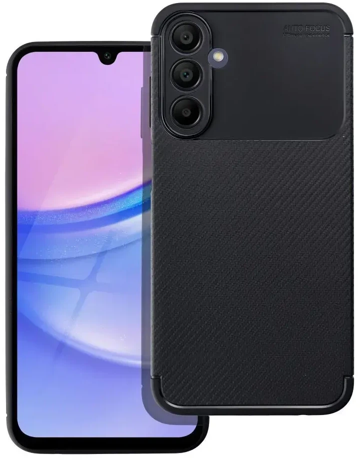 Oem Dėklas CARBON PREMIUM skirtas Samsung Galaxy A15 5G / A15 4G juodos spalvos