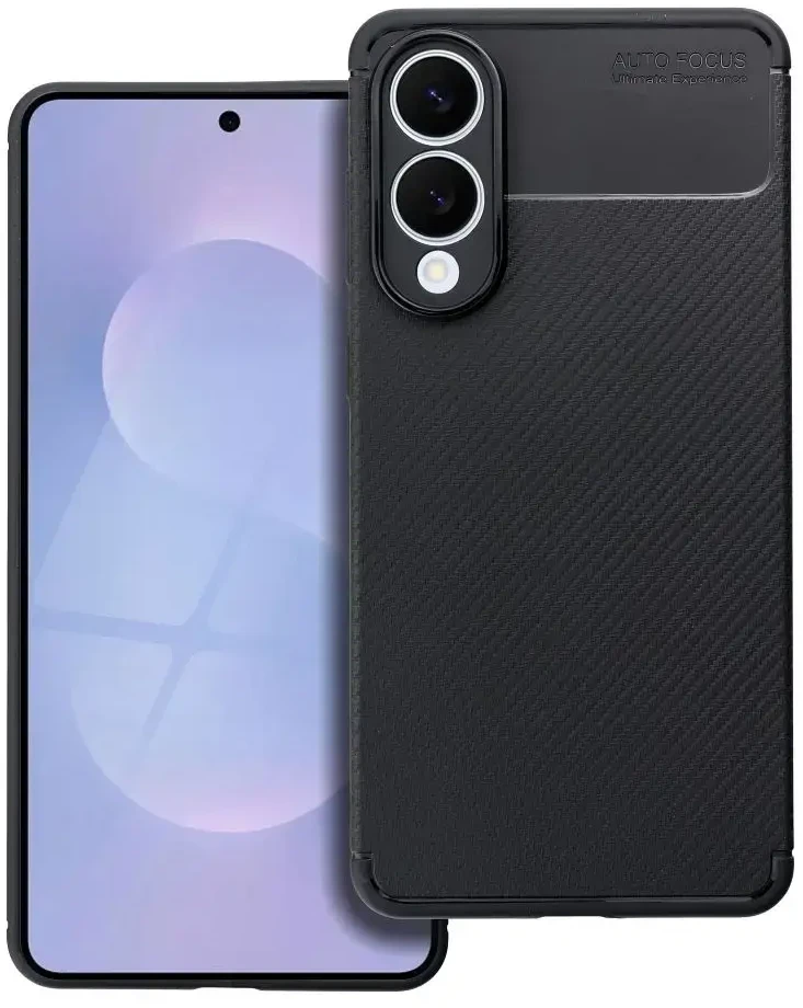 Oem dėklas CARBON PREMIUM skirtas Samsung Galaxy S25 Edge juodos spalvos