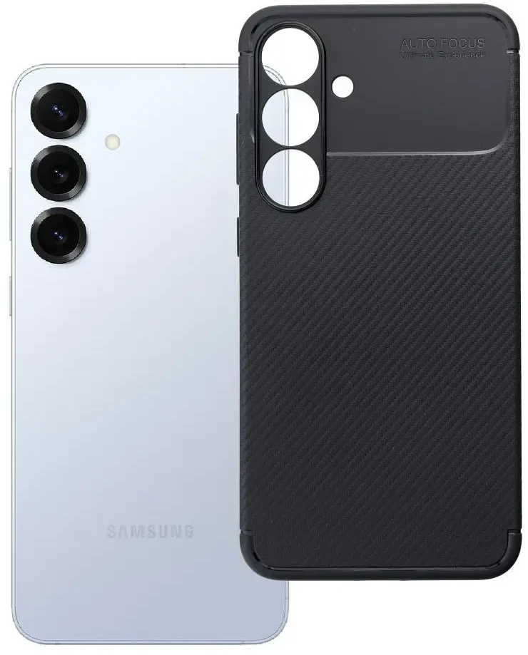 Oem Dėklas CARBON PREMIUM skirtas Samsung Galaxy S25 Plus juodos spalvos