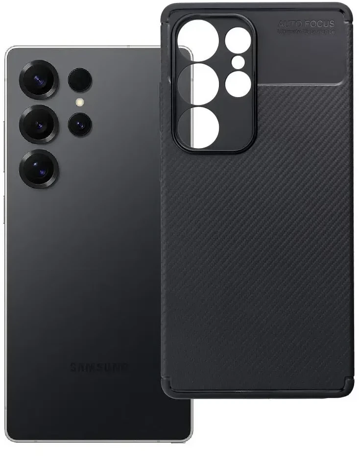 Oem Dėklas CARBON PREMIUM skirtas Samsung Galaxy S25 Ultra juodos spalvos
