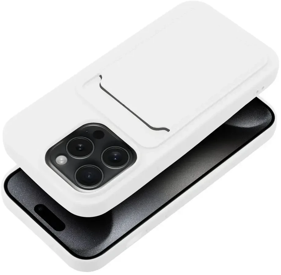 OEM dėklas, skirtas „iPhone 15 PRO“ kortelių dėklui, baltas