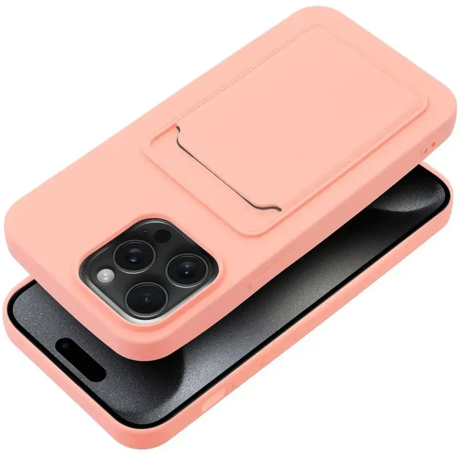 OEM dėklas, skirtas „iPhone 15 PRO MAX“ kortelių dėklui, rožinis