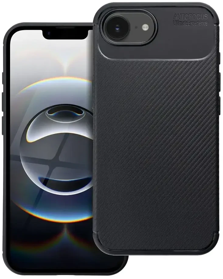Dėklas Oem Case for iPhone 16e (SE 4 2025) / 17e Carbon Premium juodas