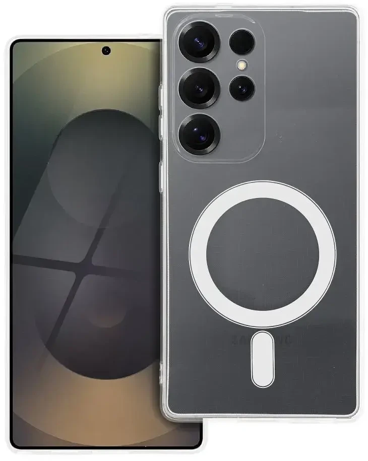 Oem Originalus Oppo A5 PRO skaidrus dėklas, 2 mm „Mag“ dangtelis, suderinamas su „MagSafe“ (fotoaparato apsauga), skaidrus