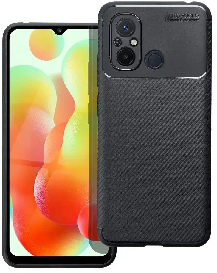 Oem Dėklas CARBON PREMIUM skirtas Xiaomi Redmi 12C juodos spalvos