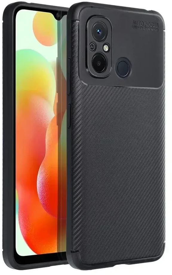 Oem Dėklas CARBON PREMIUM skirtas Xiaomi Redmi 12C juodos spalvos